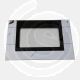 G/505/12/08 ILVE OVEN 600 STAINLESS STEEL FRONT DOOR GLASS 588MM X 410MM TRIPLE GLAZED OVEN LMP
